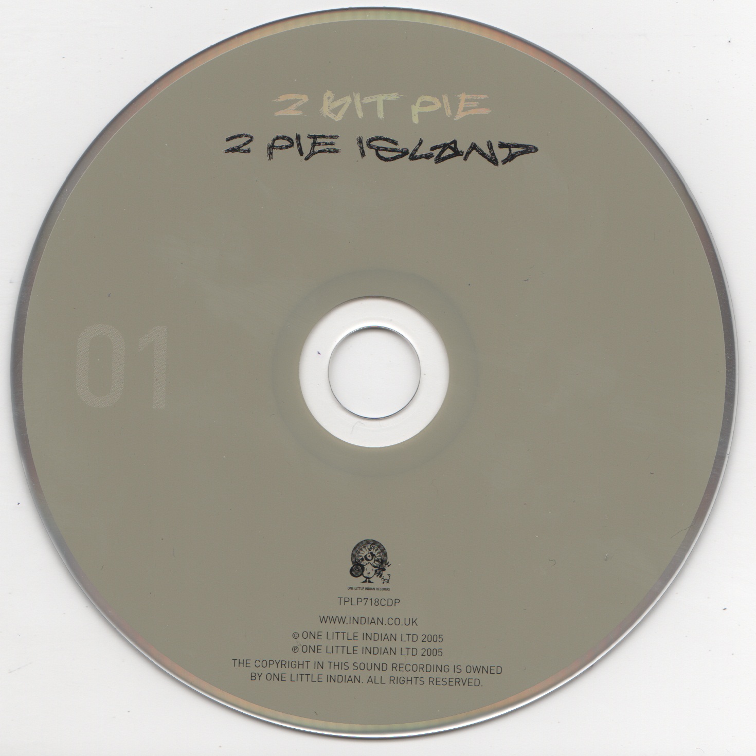 CD of 2 Bit Pie - Instrumental Island Promo