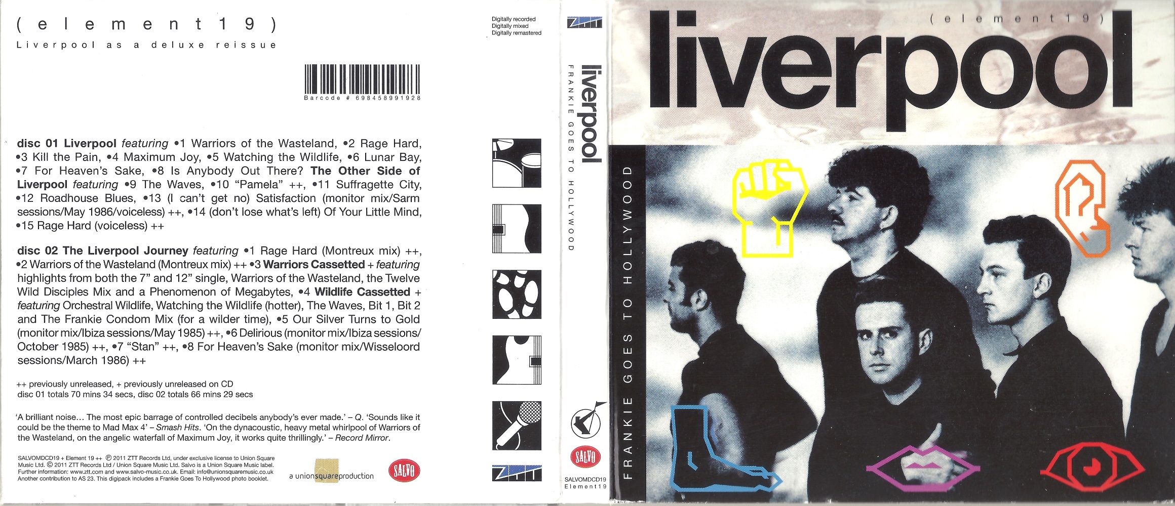 Front, Back, Spine
