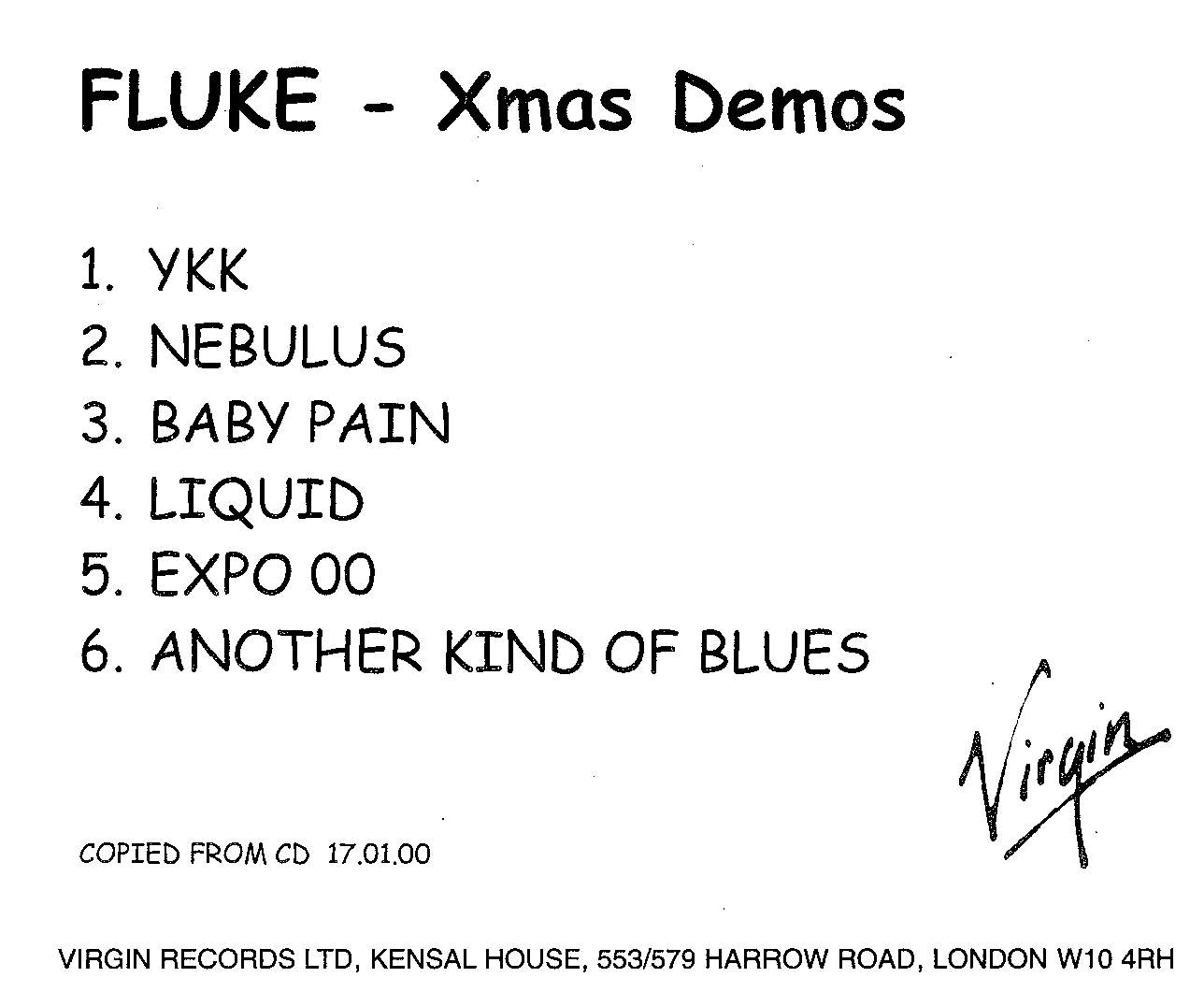 Front cover of The Xmas Demos by Fluke