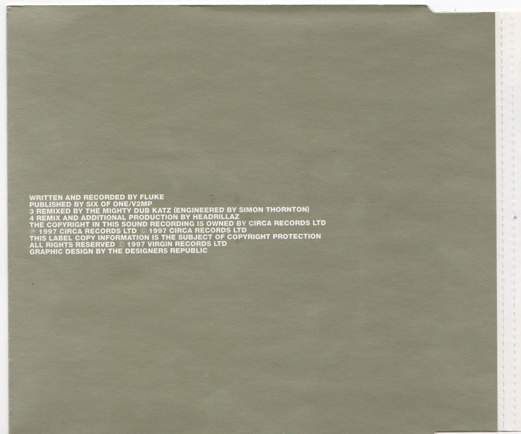 Inlay cover of Absurd by Fluke