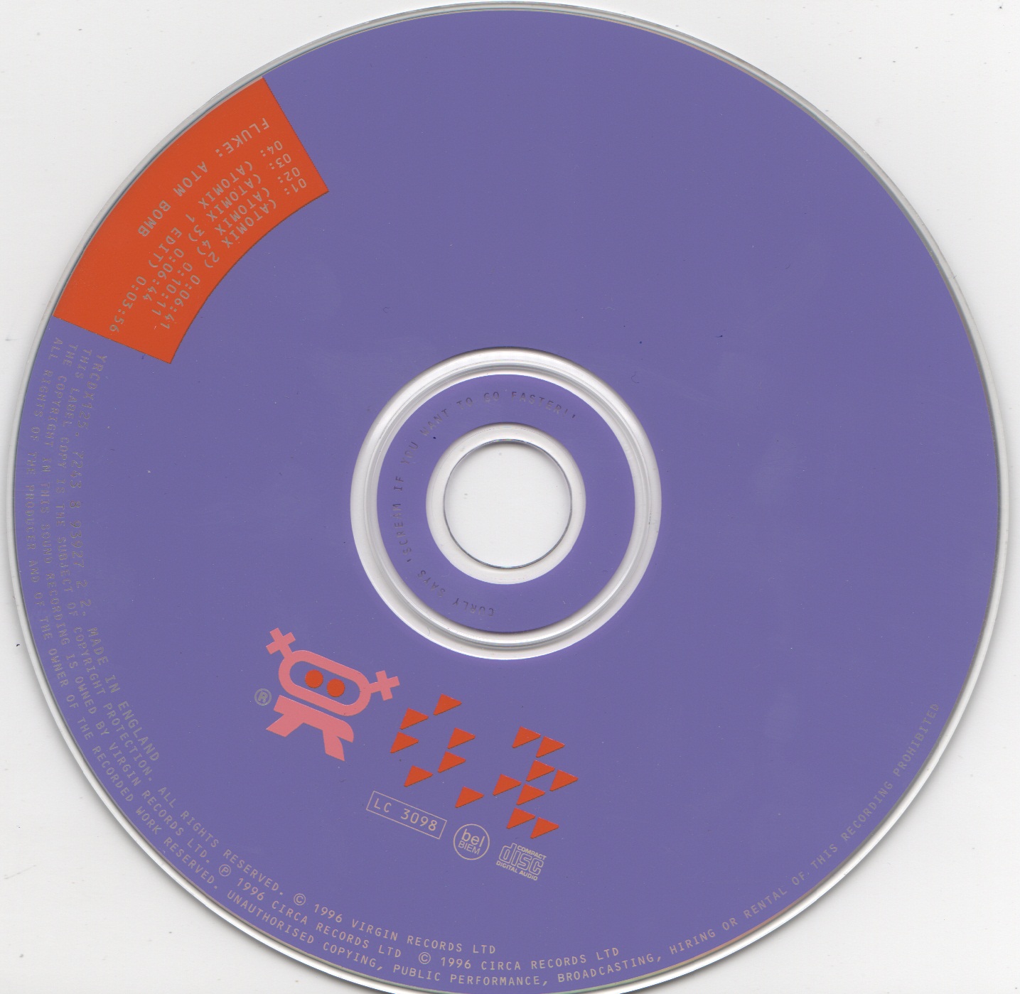 CD cover of Atom Bomb by Fluke