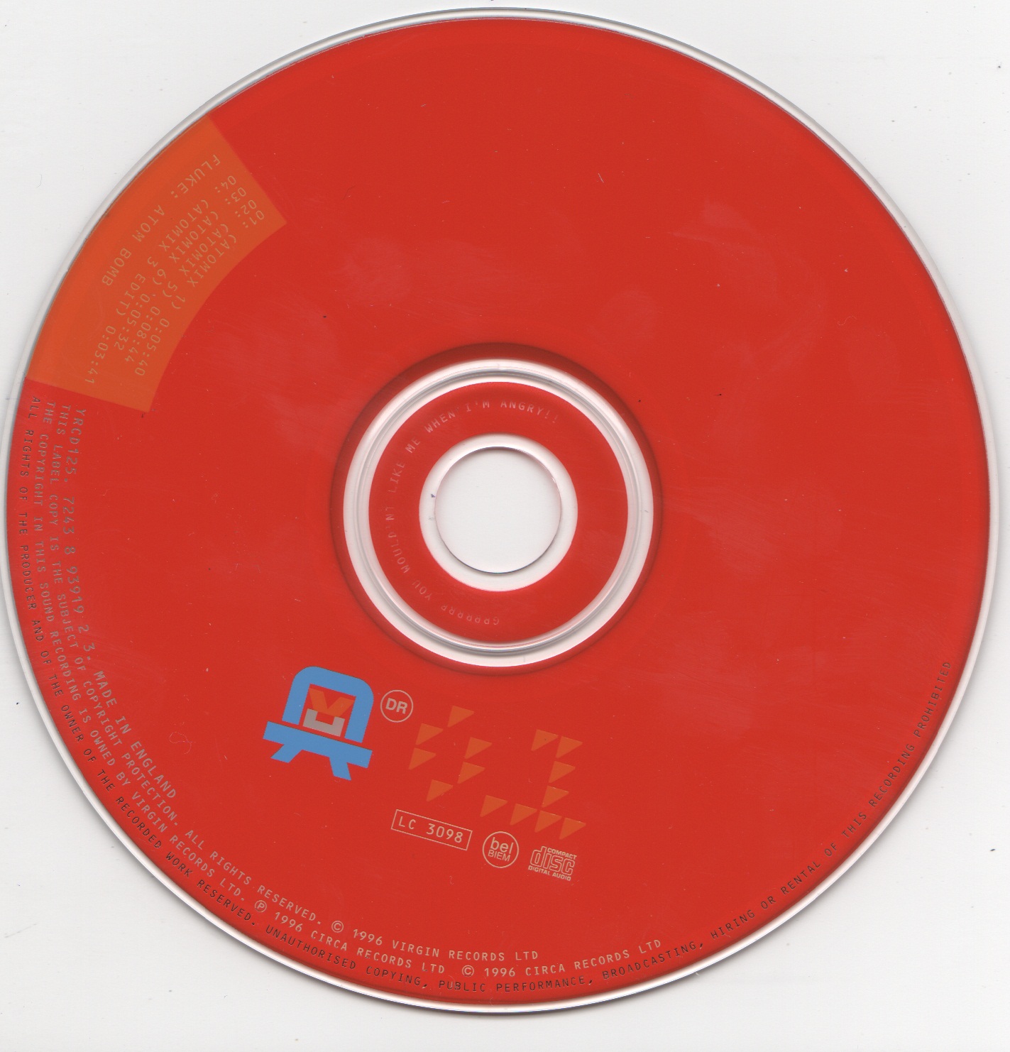 CD cover of Atom Bomb by Fluke