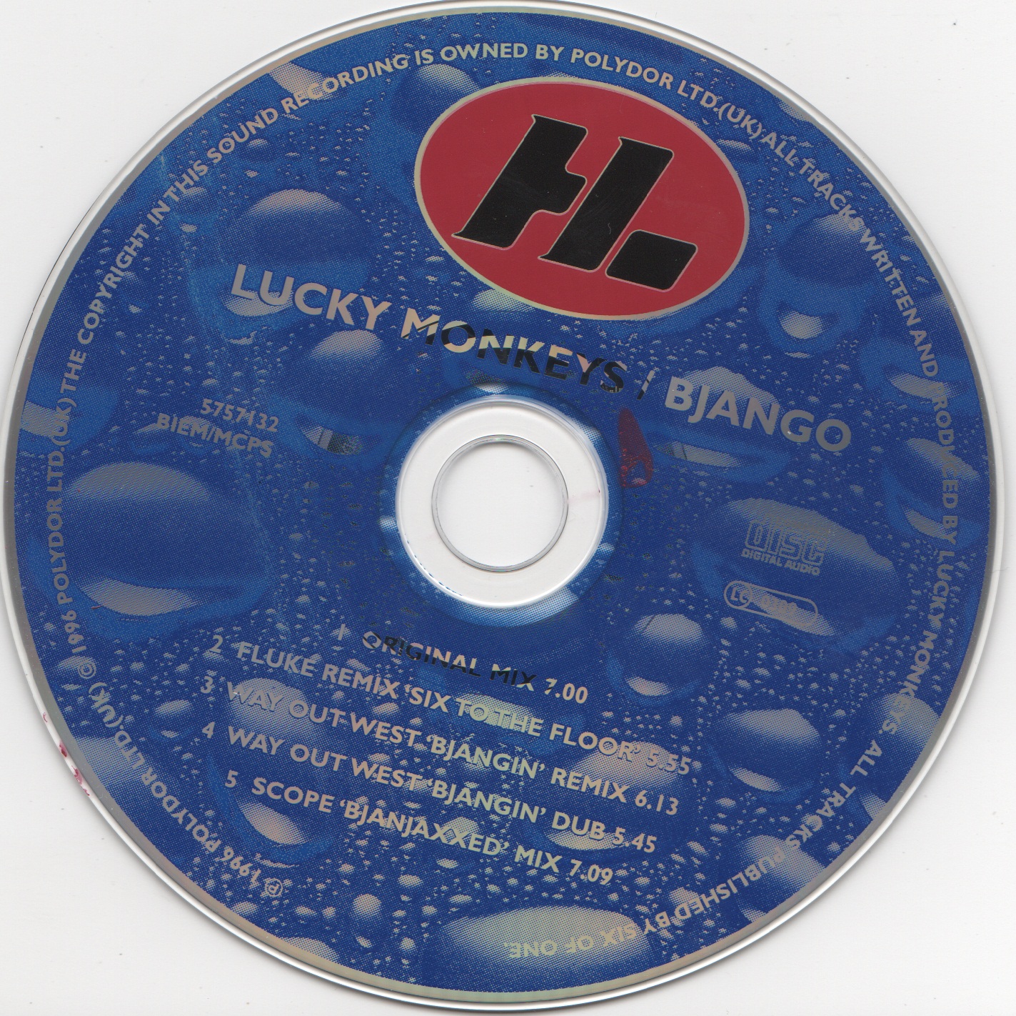 CD cover of Bjango by Lucky Monkeys