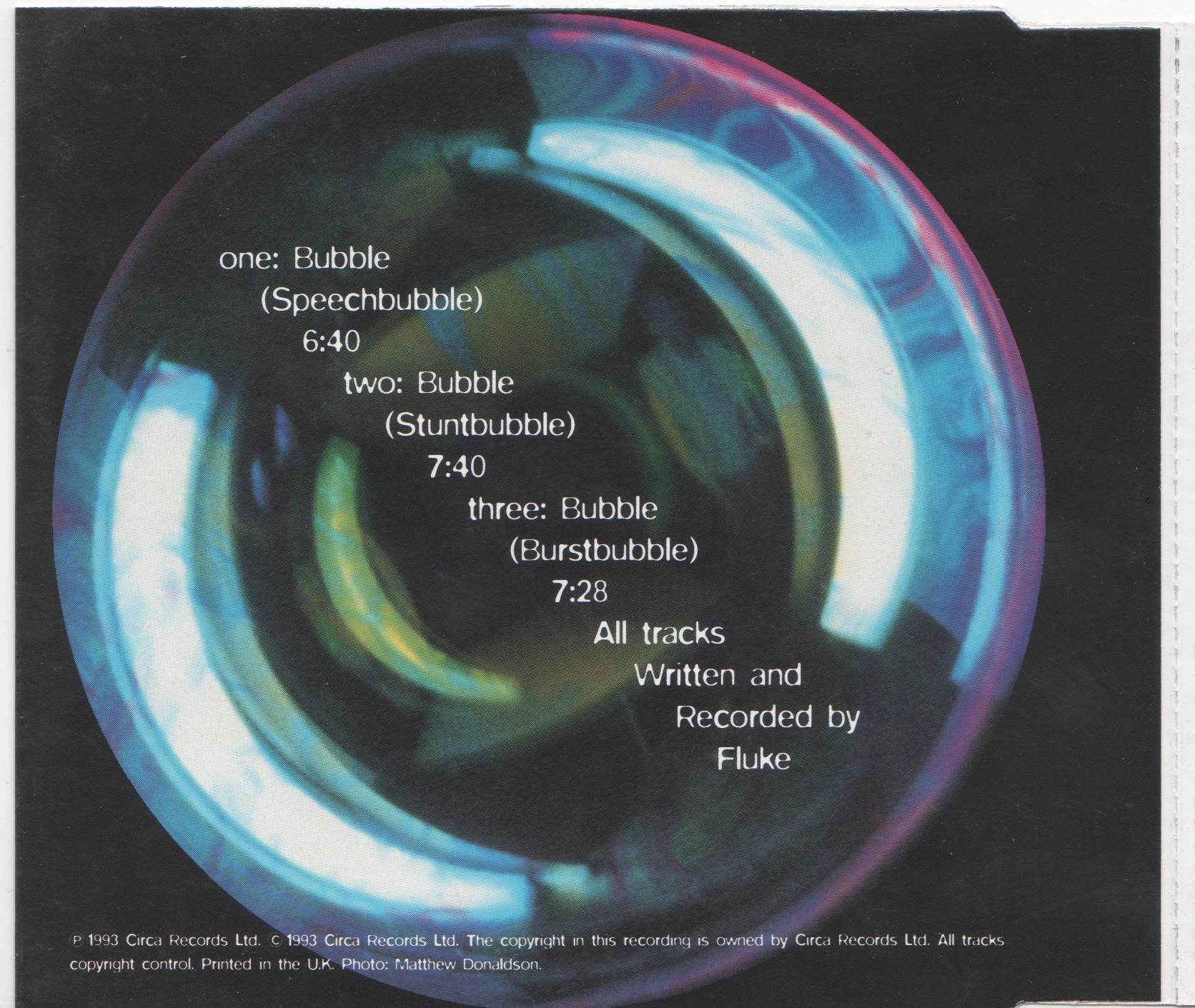 Inlay cover of Bubble by Fluke