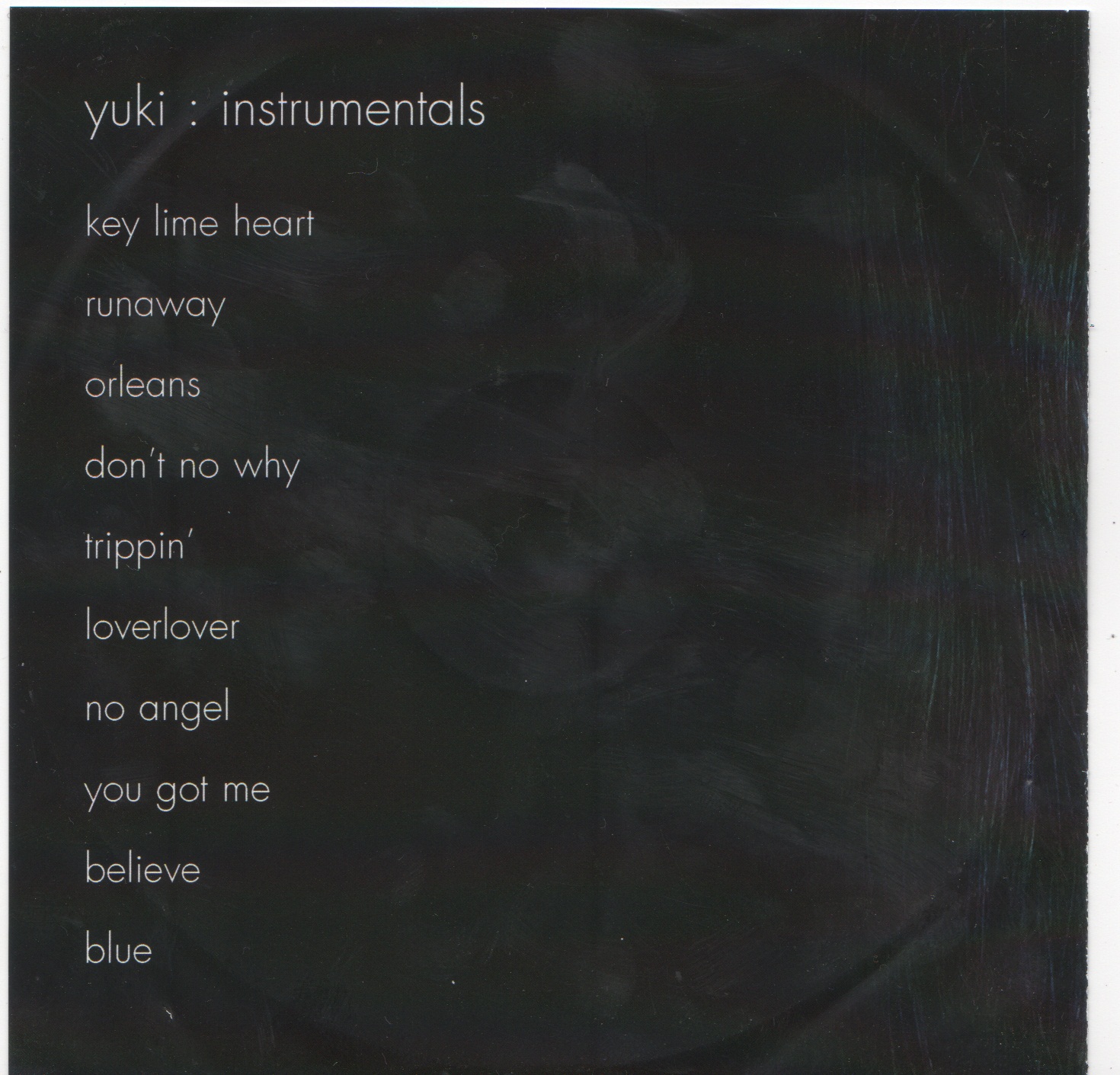 Back cover of Dark Like Snow by Yuki