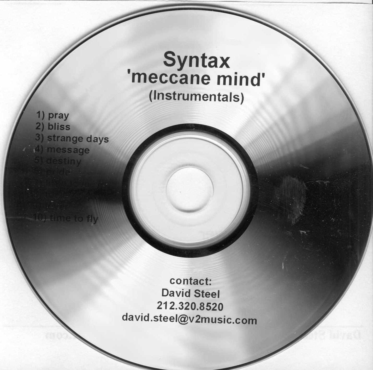 CD cover of Meccano Mind by Syntax