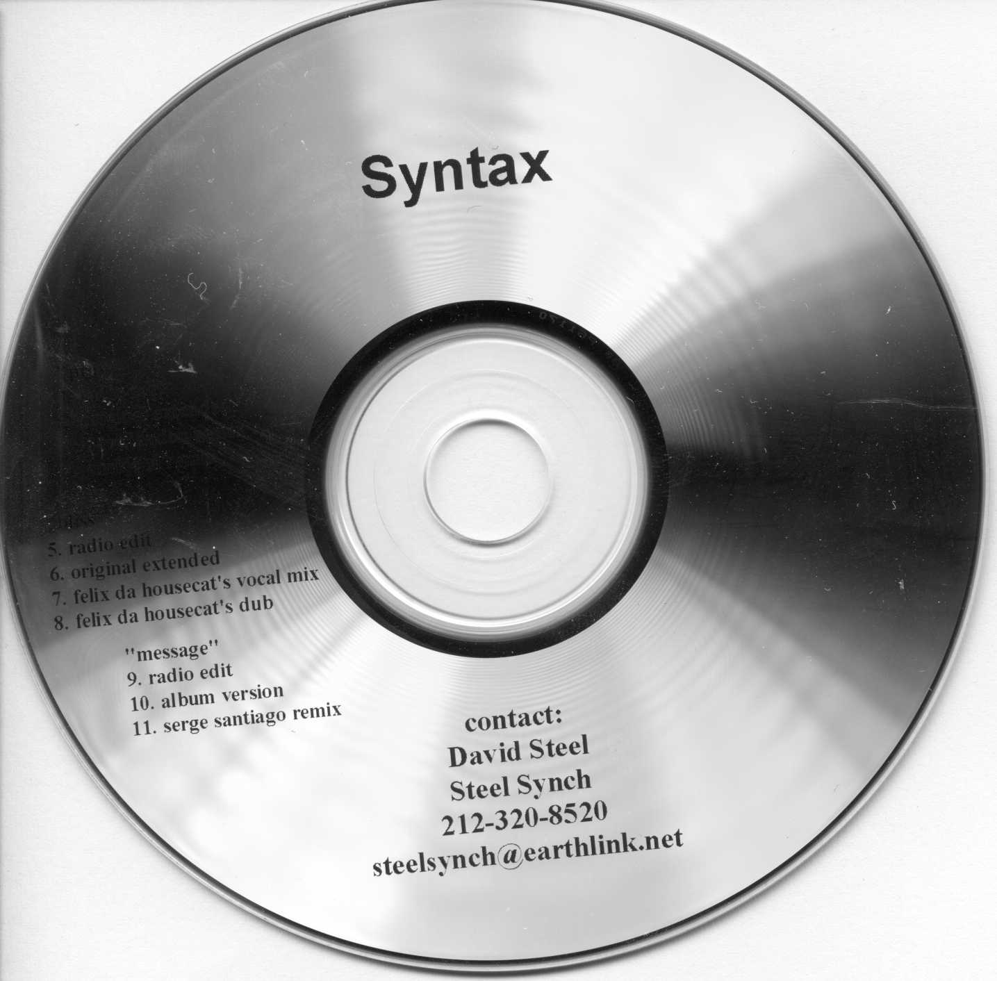 CD cover of Meccano Mind by Syntax