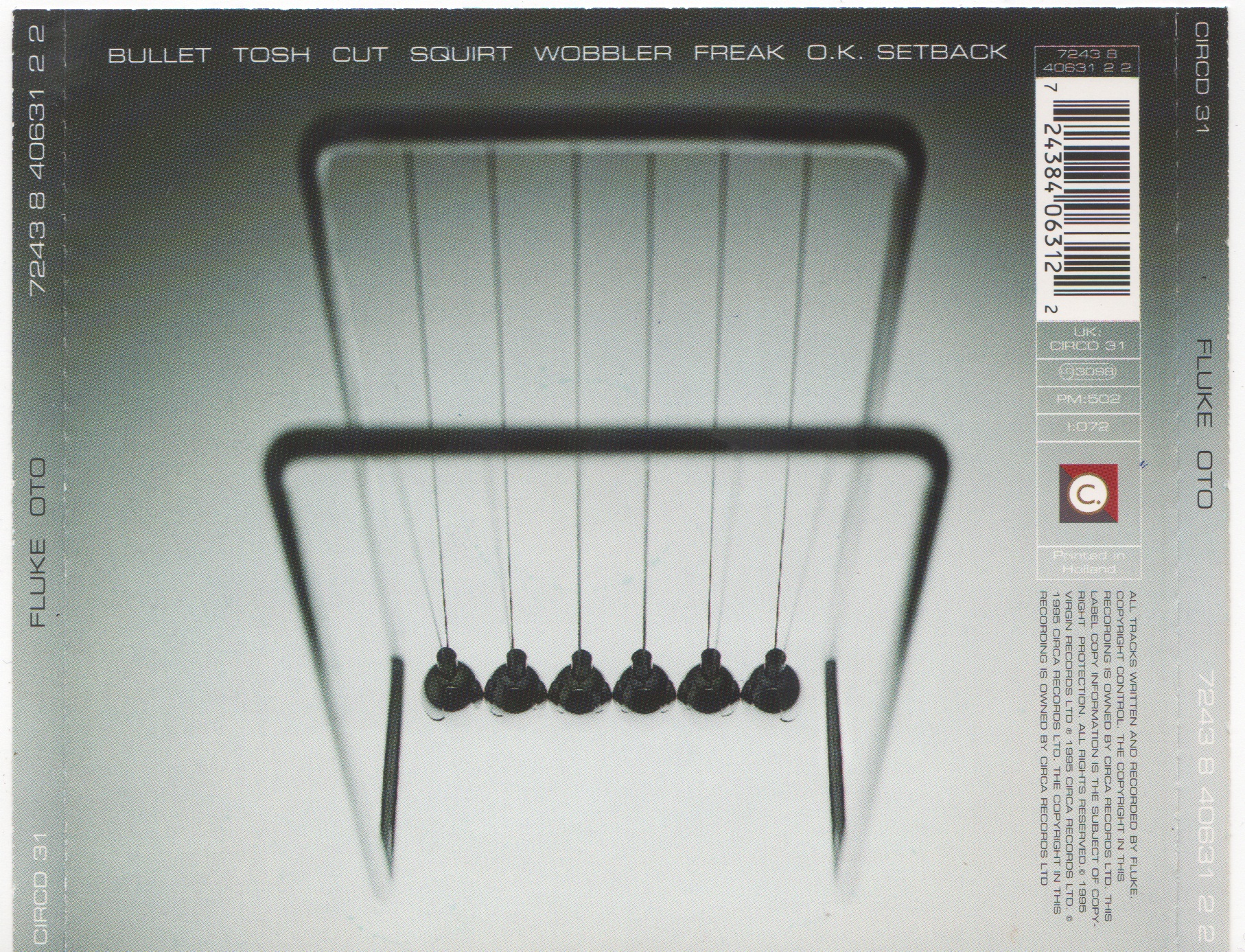 Back cover of Oto by Fluke