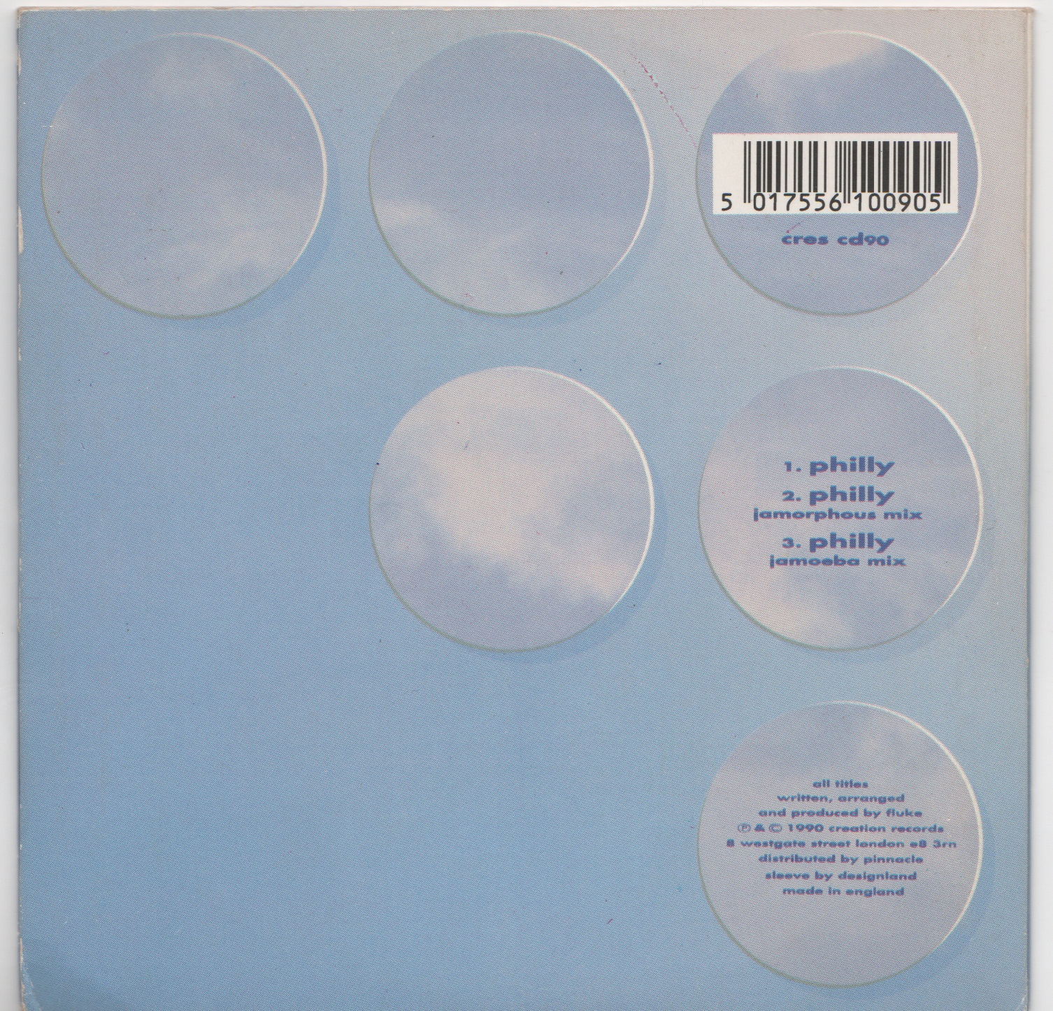 Back cover of Philly by Fluke