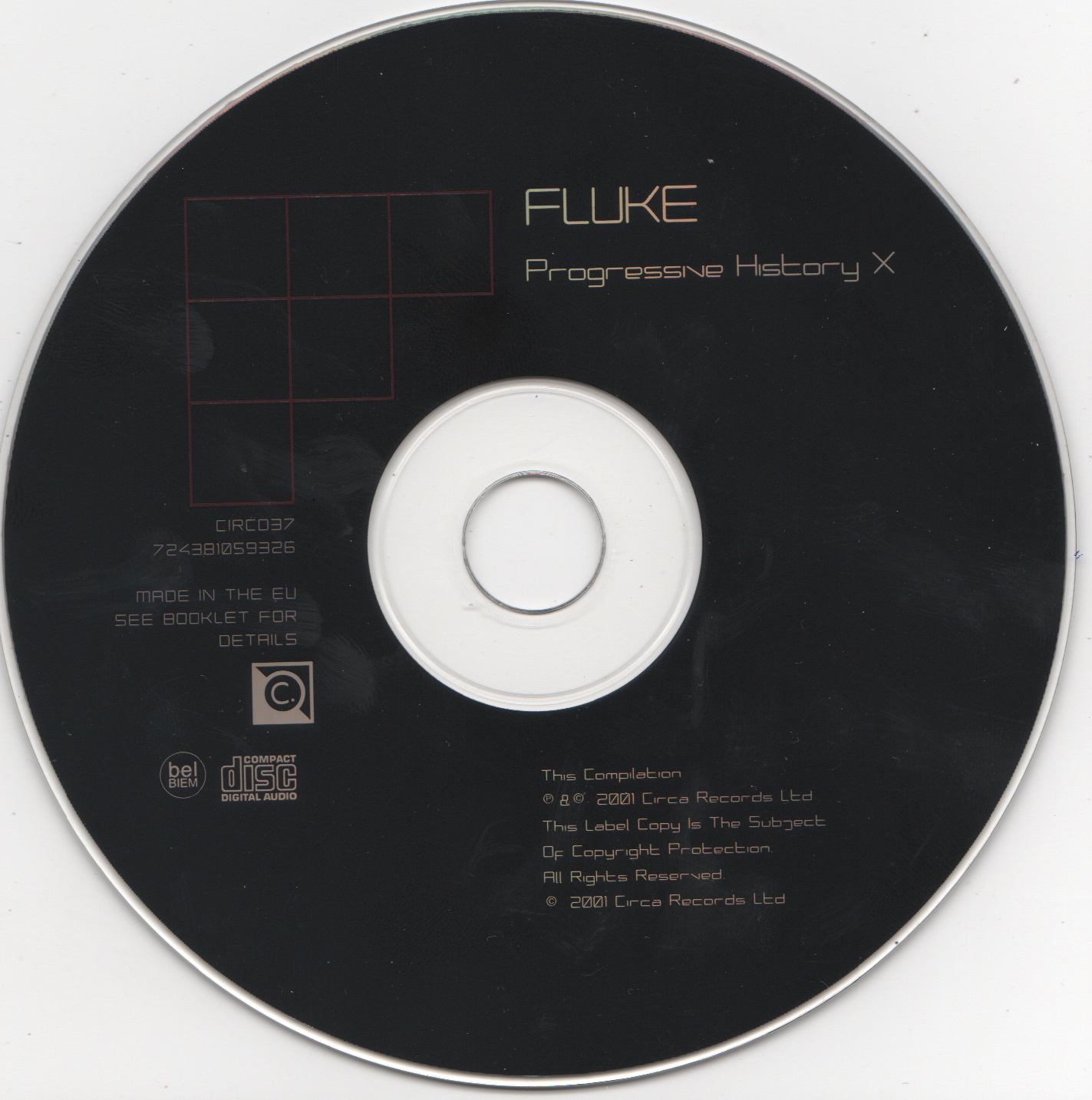 CD cover of Progressive History X by Fluke