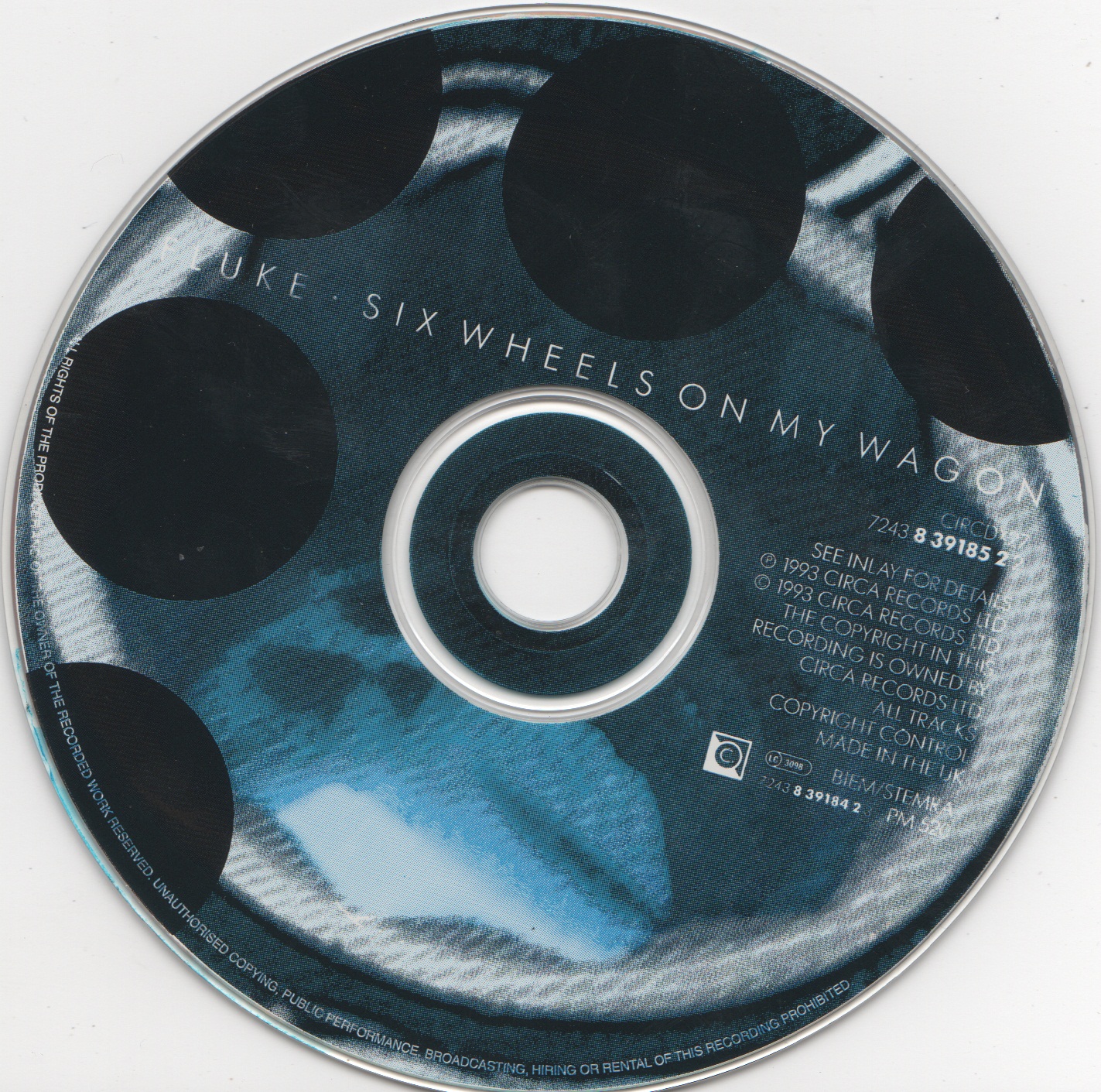 CD1 cover of Six Wheels on My Wagon by Fluke