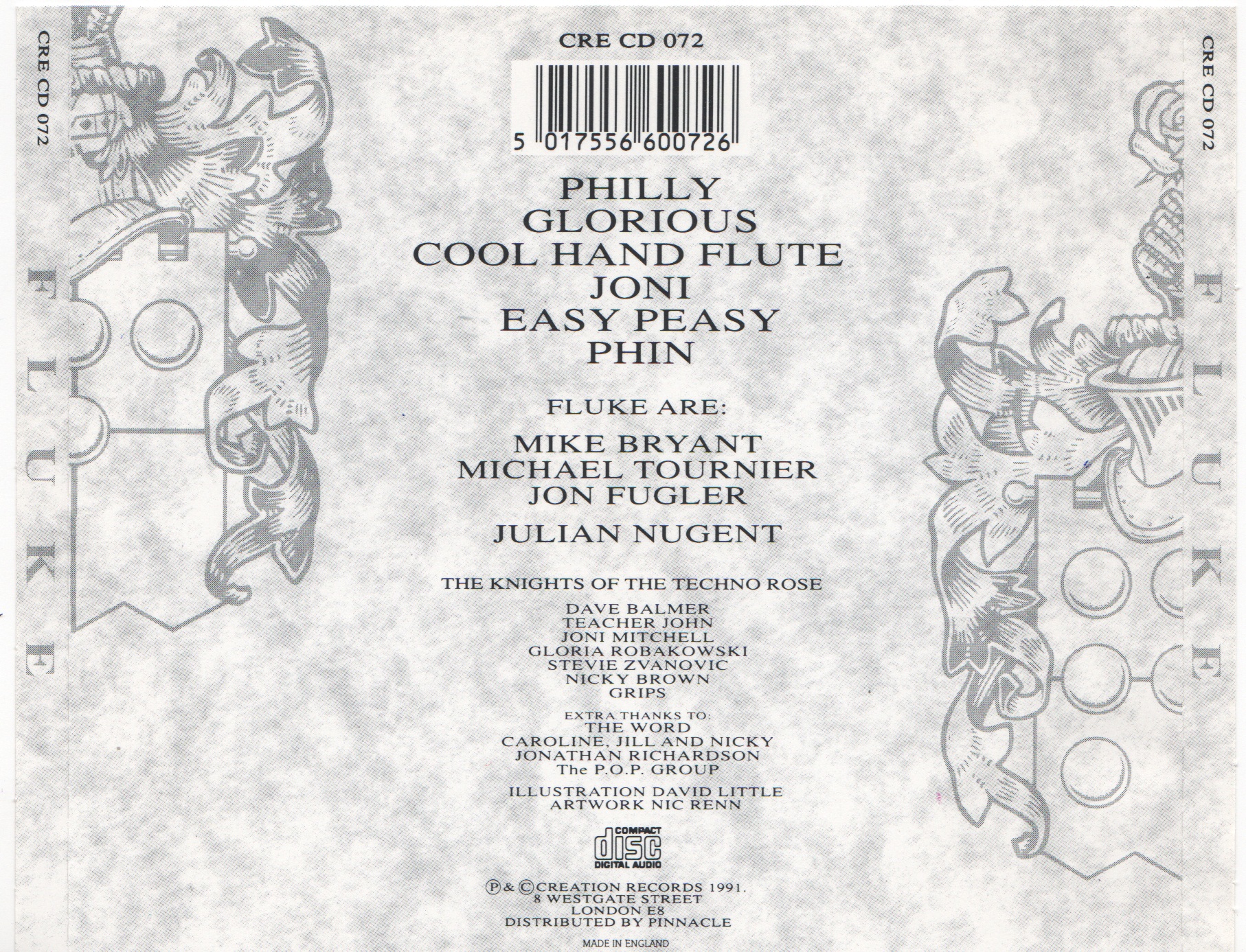 Back cover of The Techno Rose of Blighty by Fluke