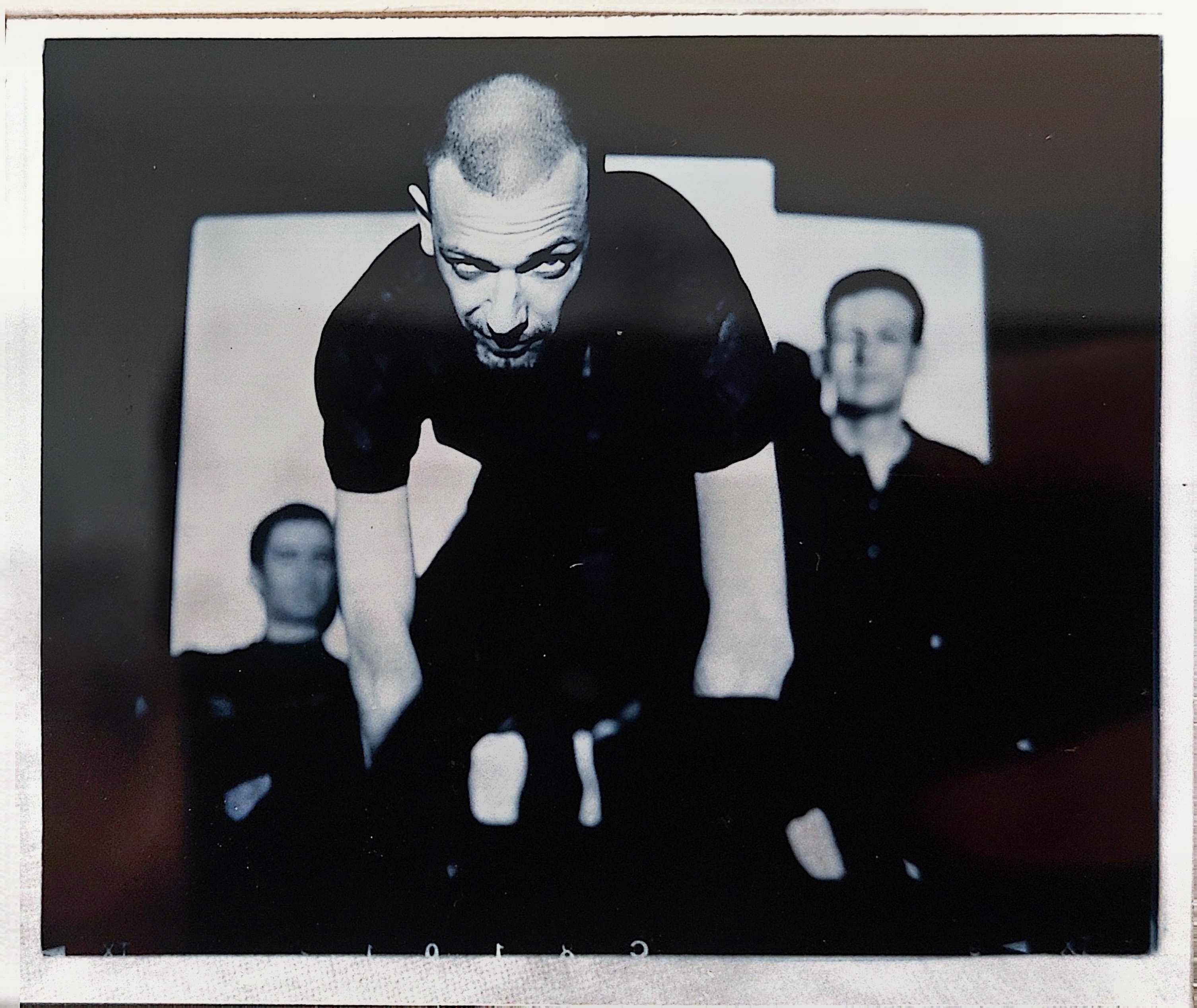 Promotional Transparency of Fluke (Mike Tournier, Jon Fugler, Mike Bryant) by Adrian Green possibly for Virgin Records possibly July 1997.jpg